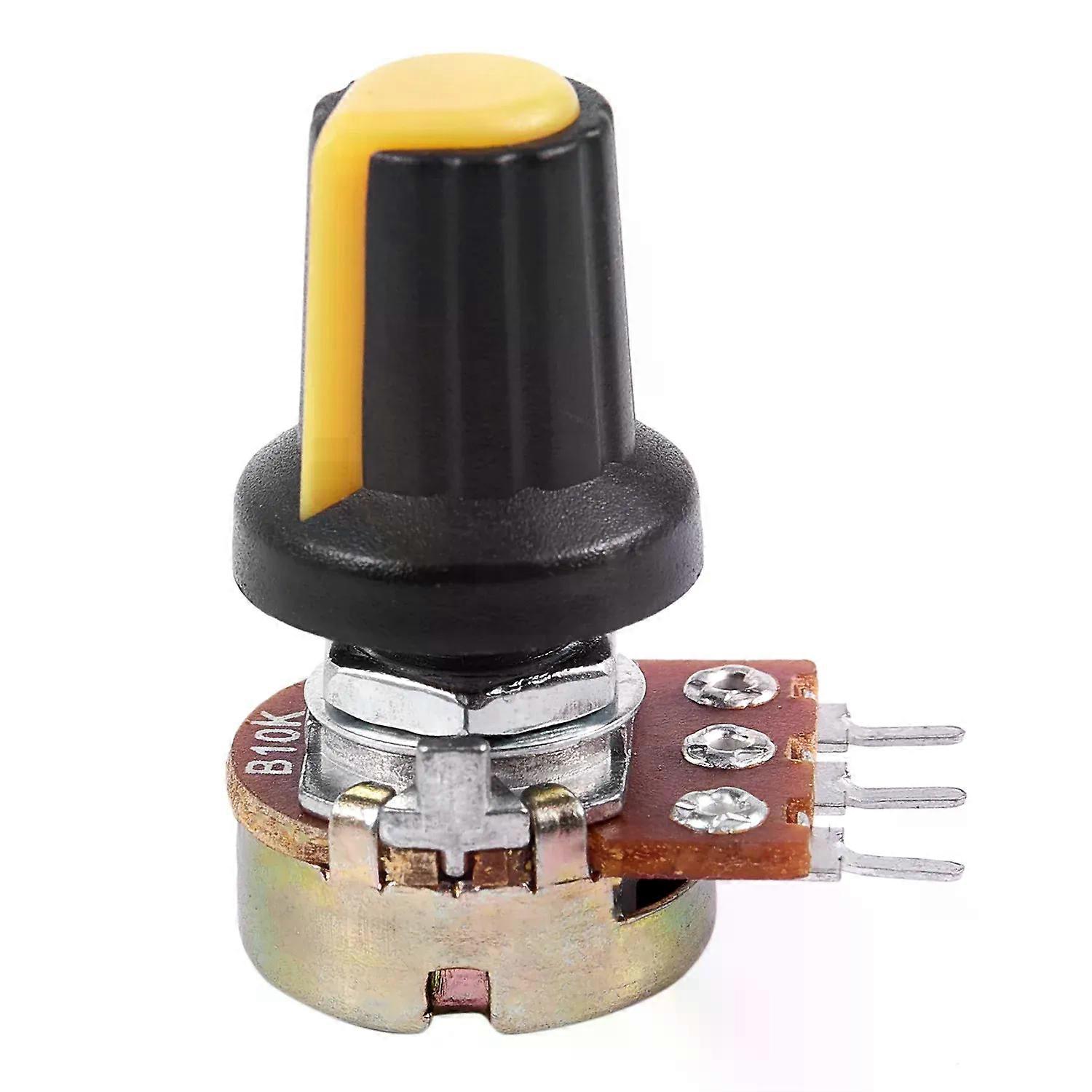 5pcs 10K OHM 3 Terminal Linear Taper Rotary Audio B Type Potentiometer