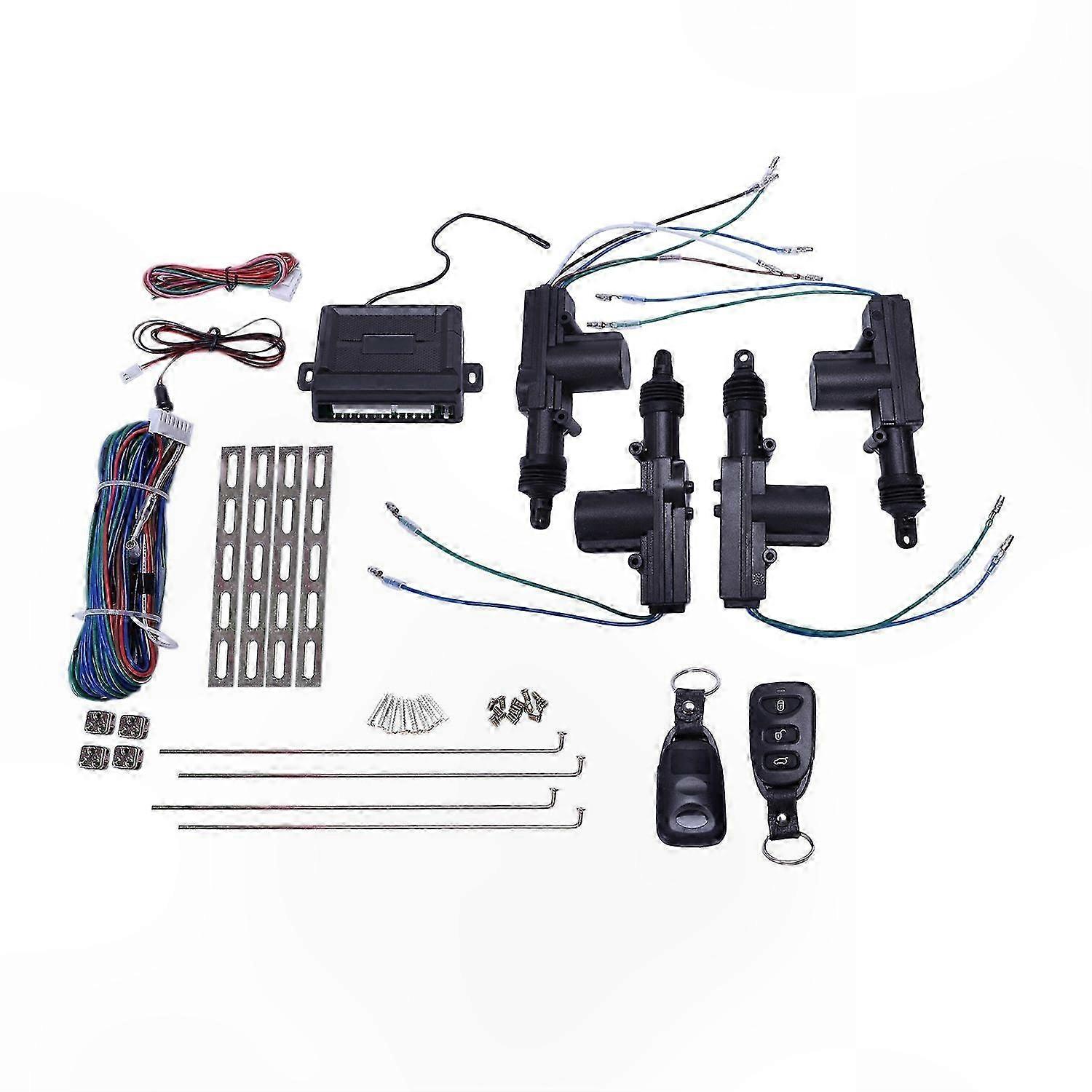 4-Pack 12V Universal Power Door Lock Actuator for Central Locking System Remote Key Control