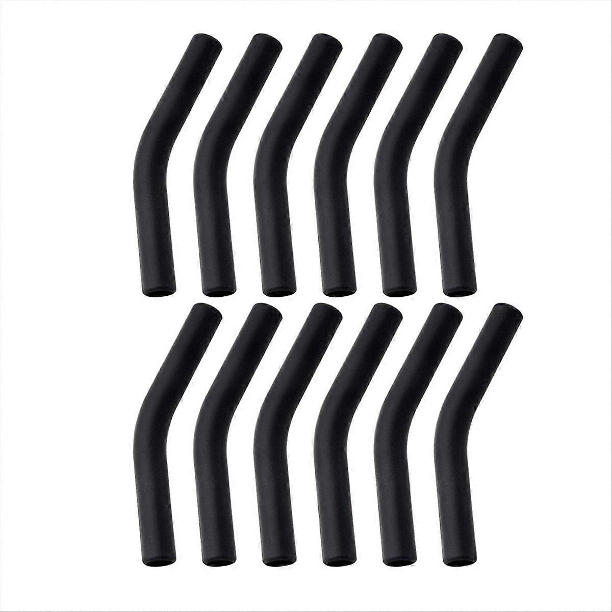 Silicone Straw Tips Reusable Straw Replacement Tip black