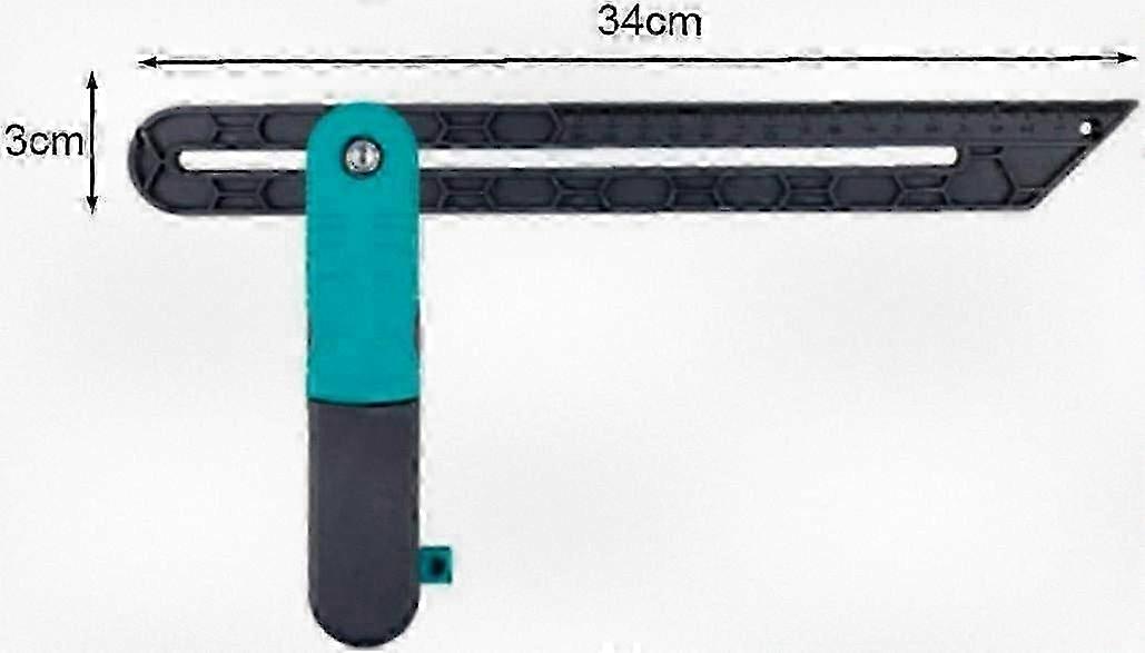 1pc Adjustable Angle Measuring Tool Edge Ruler Long Plastic Ruler Inclinometer Protractor Measuring Tape