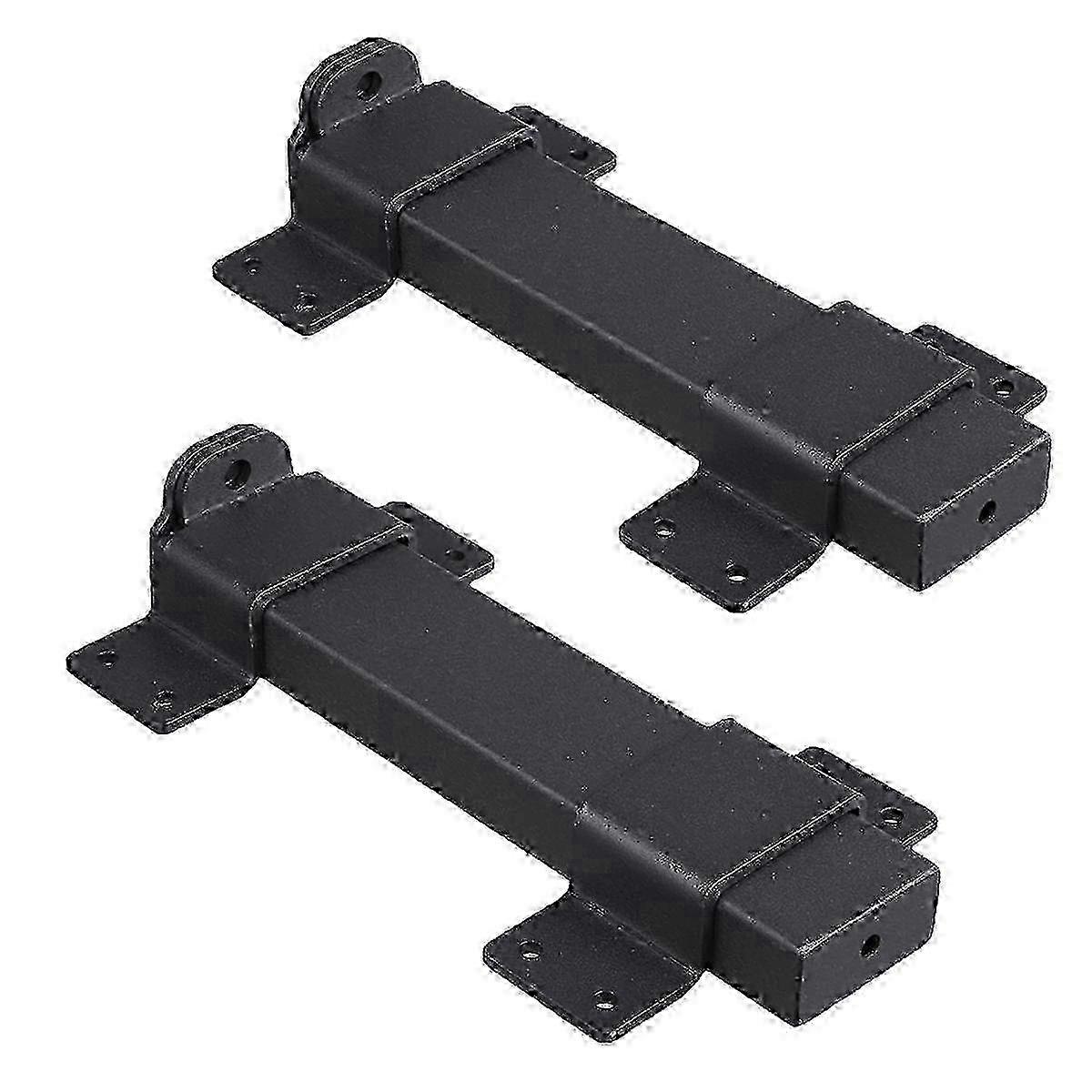 Gate lock for wooden fences, slide latch with padlock hole, 2pcs