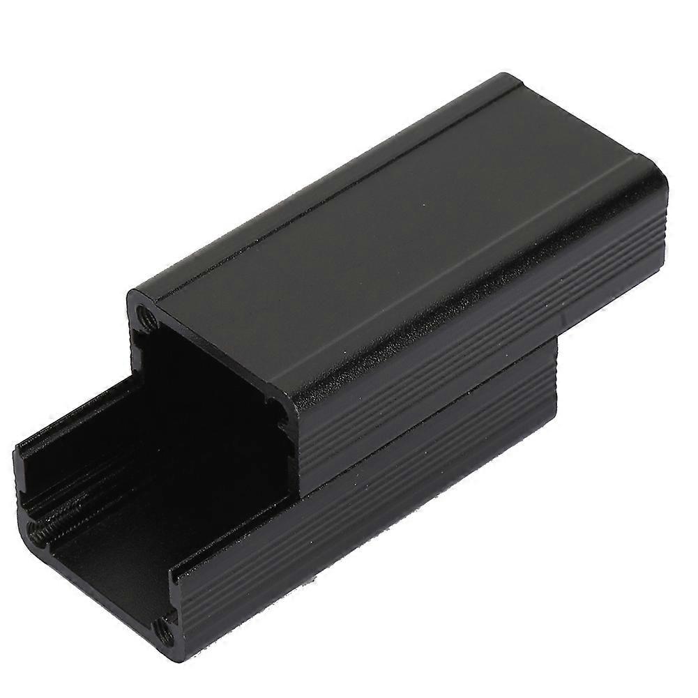 Aluminum Enclosure PCB Instrument Shell Electronic Cooling Box Black 25*25*50mm