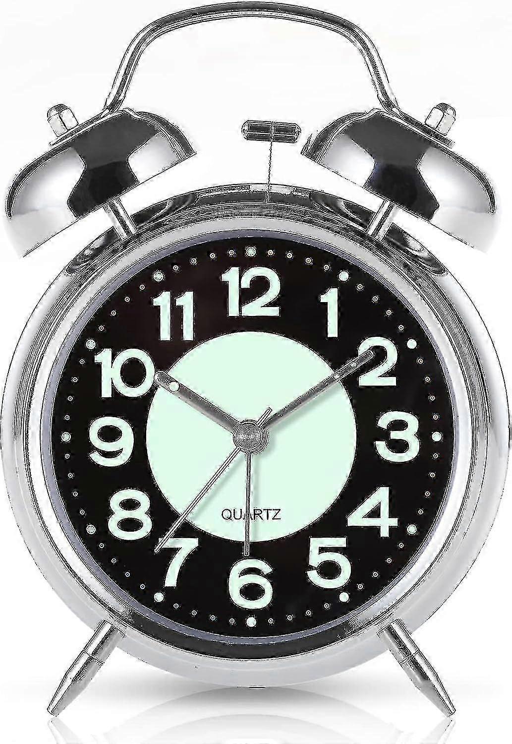 Battery Powered Alarm Clock with Backlight - Loud for Heavy Sleepers