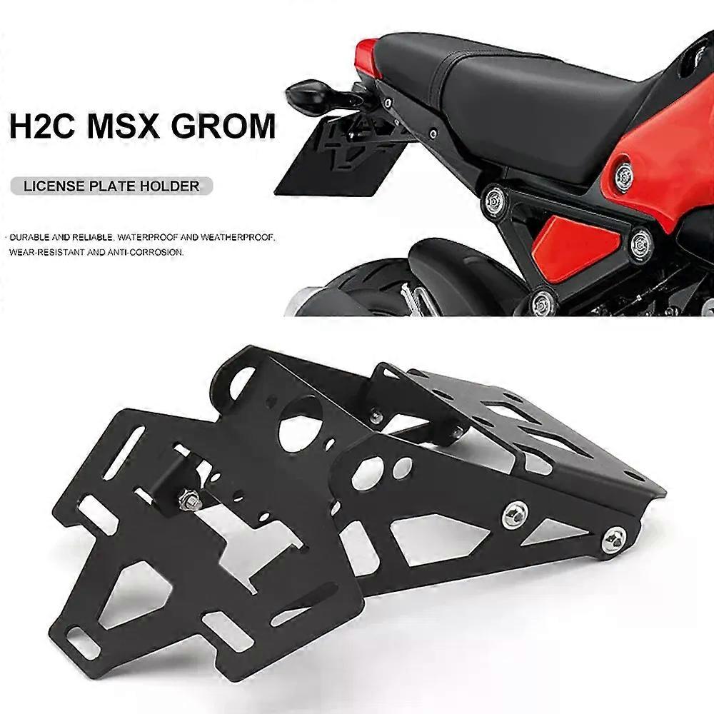 FOR H2C MSX GROM Tail Fender Eliminator License Plate Holder LED Light For HONDA H2C Msx Grom 2020 2022 2022 New Motorcycle