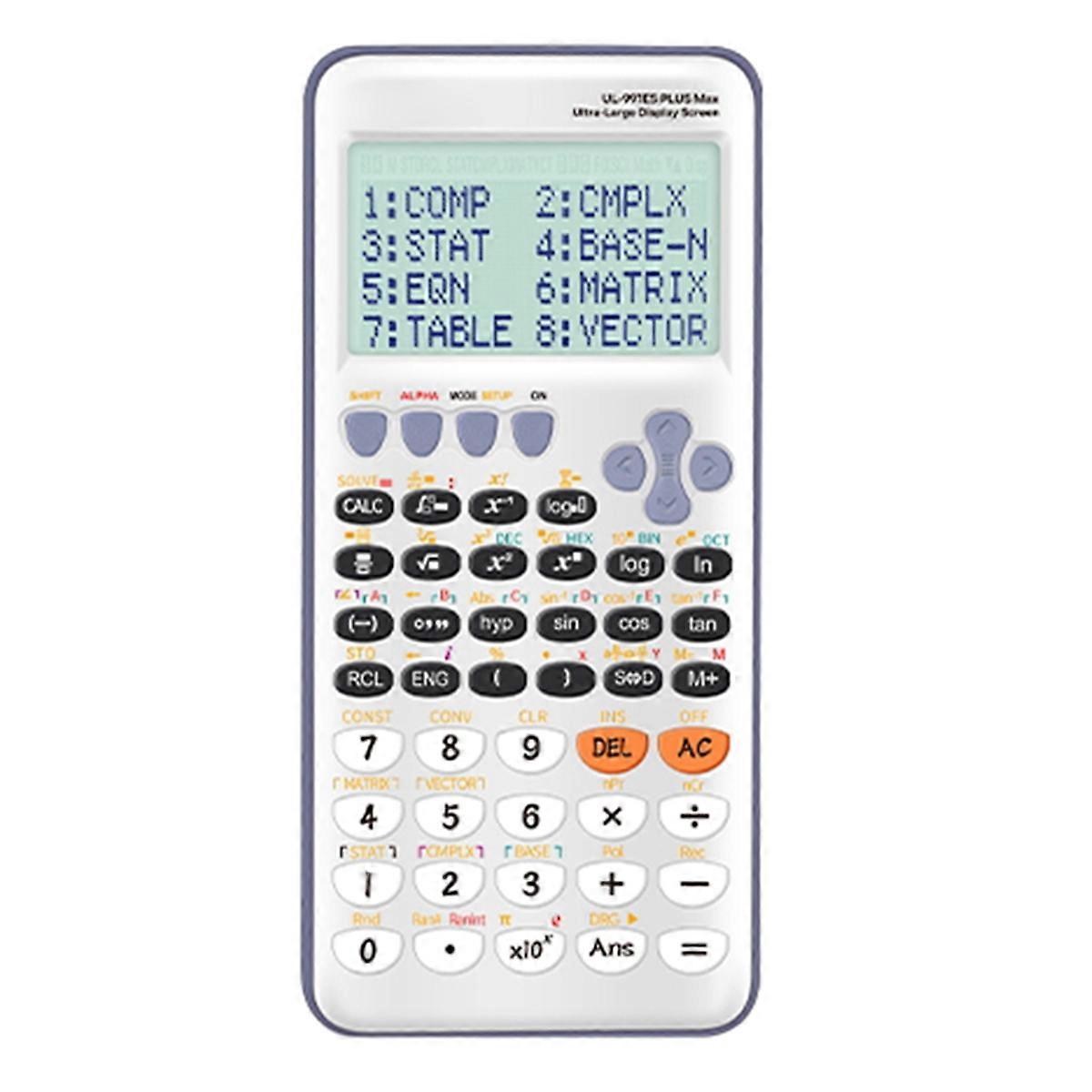Large Screen Scientific Function Calculator 417 Multifunctional,Designed Specifically for Student Exams with 1 Pen White