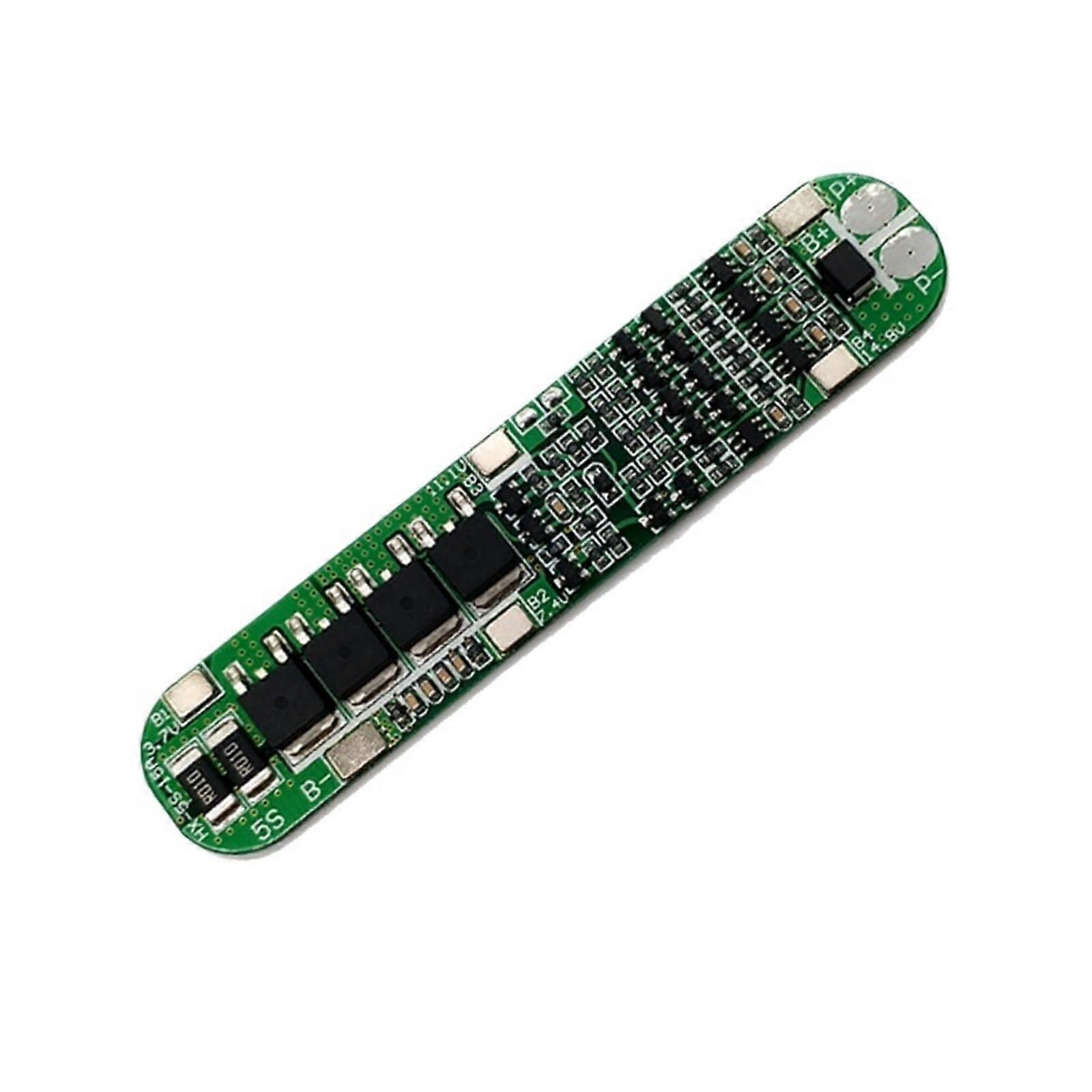 BMS Balancer 5S 18V21V Lithium Battery BMS Board For 18650 Cells, Cell Balance And Charge Protection, 15A/25A Peak