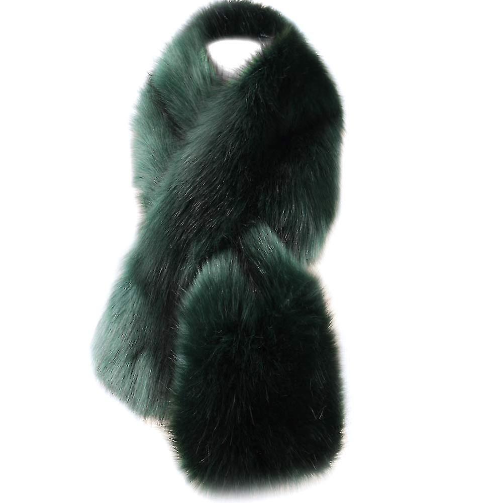 kvinners vinter falske faux pels skjerf wrap krage sjal shrug