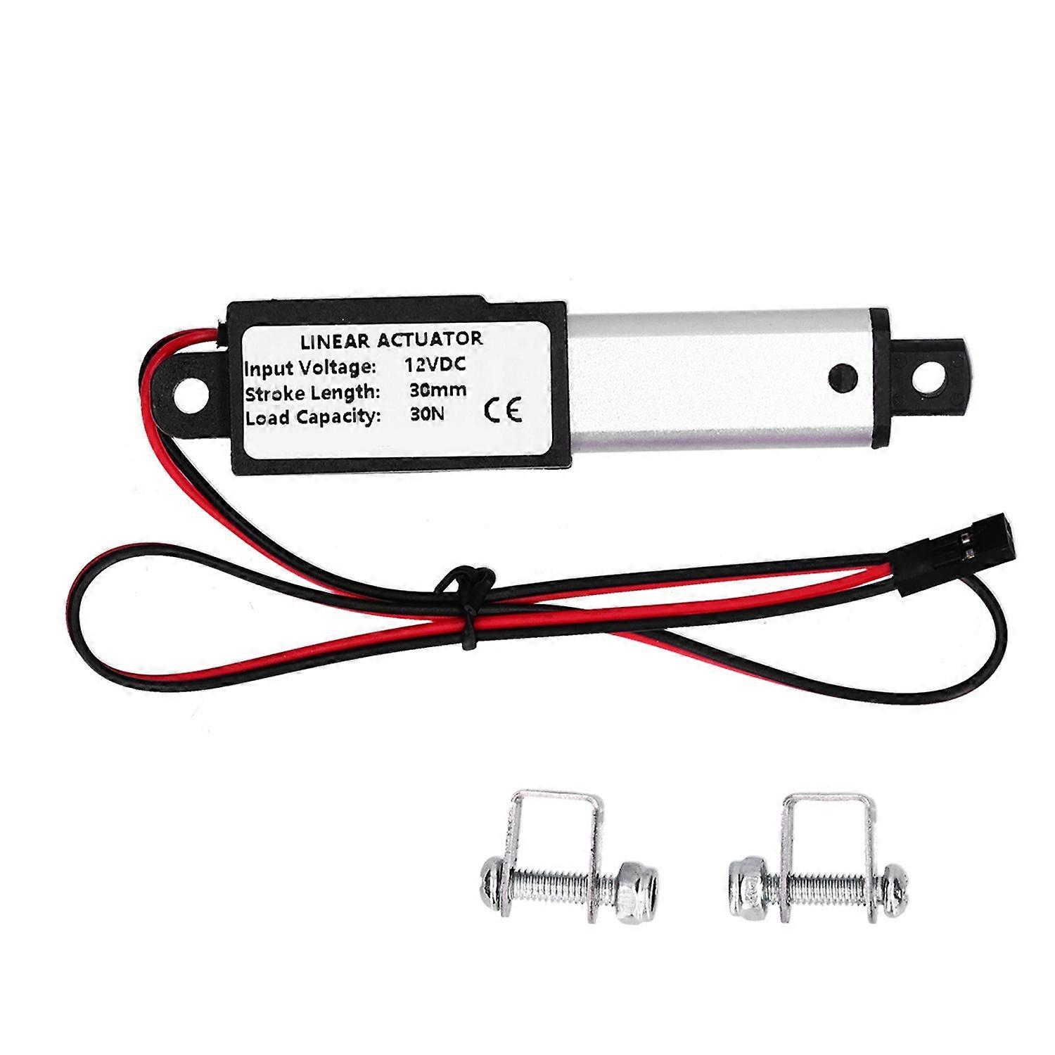Mini Electric Linear Actuator Waterproof Micro Small Motion DC12V 30mm Stroke for Robot DIYForce 30N