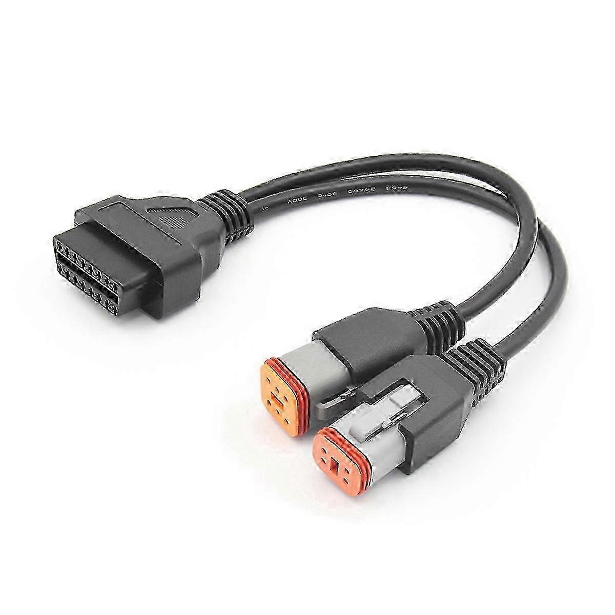 6-Pin to 16-Pin OBD II Adapter Cable for Harley Davidson 4-Pin Connection Edition 1110