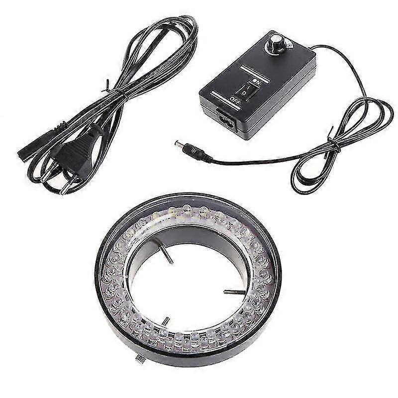 60 Led Adjustable Ring Light Illuminator Lamp For Stereo Zoom Microscope Microscope Eu Plug