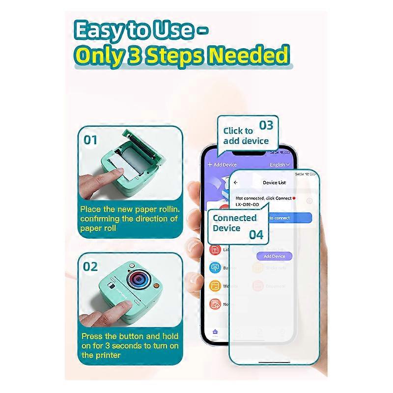 Portable Mini Thermal Photo Printer - USB, Custom Logo