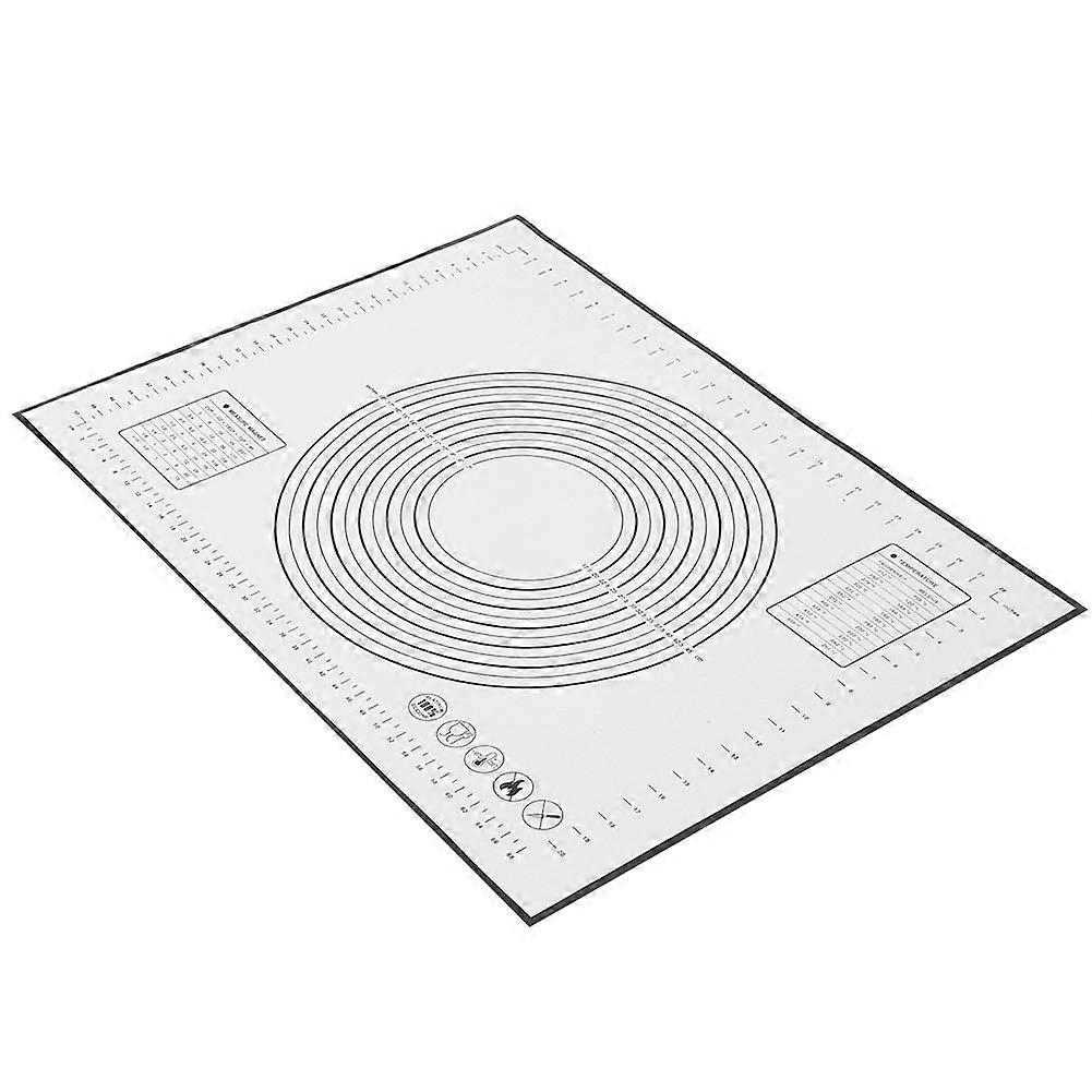 Non Slip Kneading Mat With Scale, 60x80x0.4 cm, Black,  Material, For Kitchen, Pizza And Pastry Making