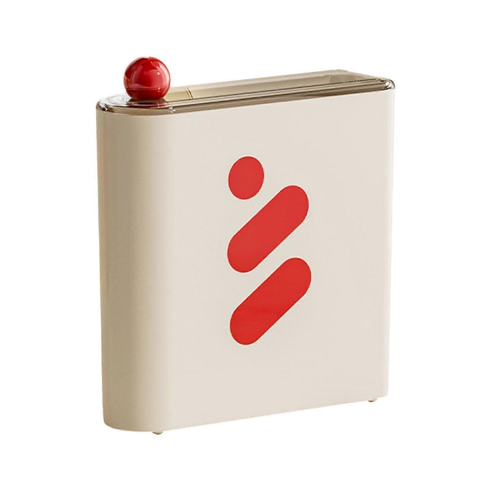 Makeup Mask Storage Box White, Dustproof Face Mask Organizer, Space Saving Container for Living Room, Compact Design