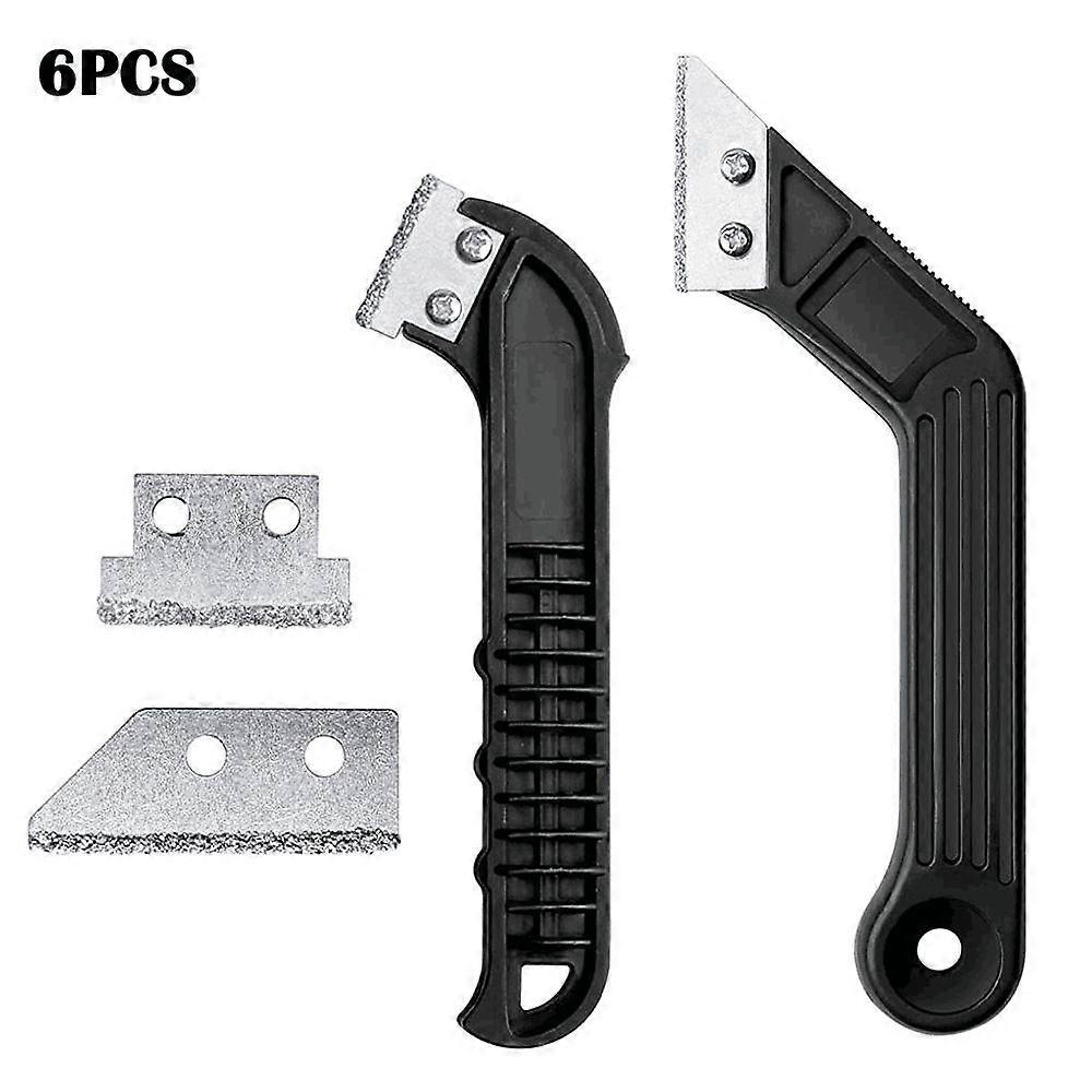 Grout Removal Tool, Tile Scraper, Tile Grout Removal Tool with Joint Saw Knife, Grout Scraper, Manual Grout Remover (with 2 Blades)