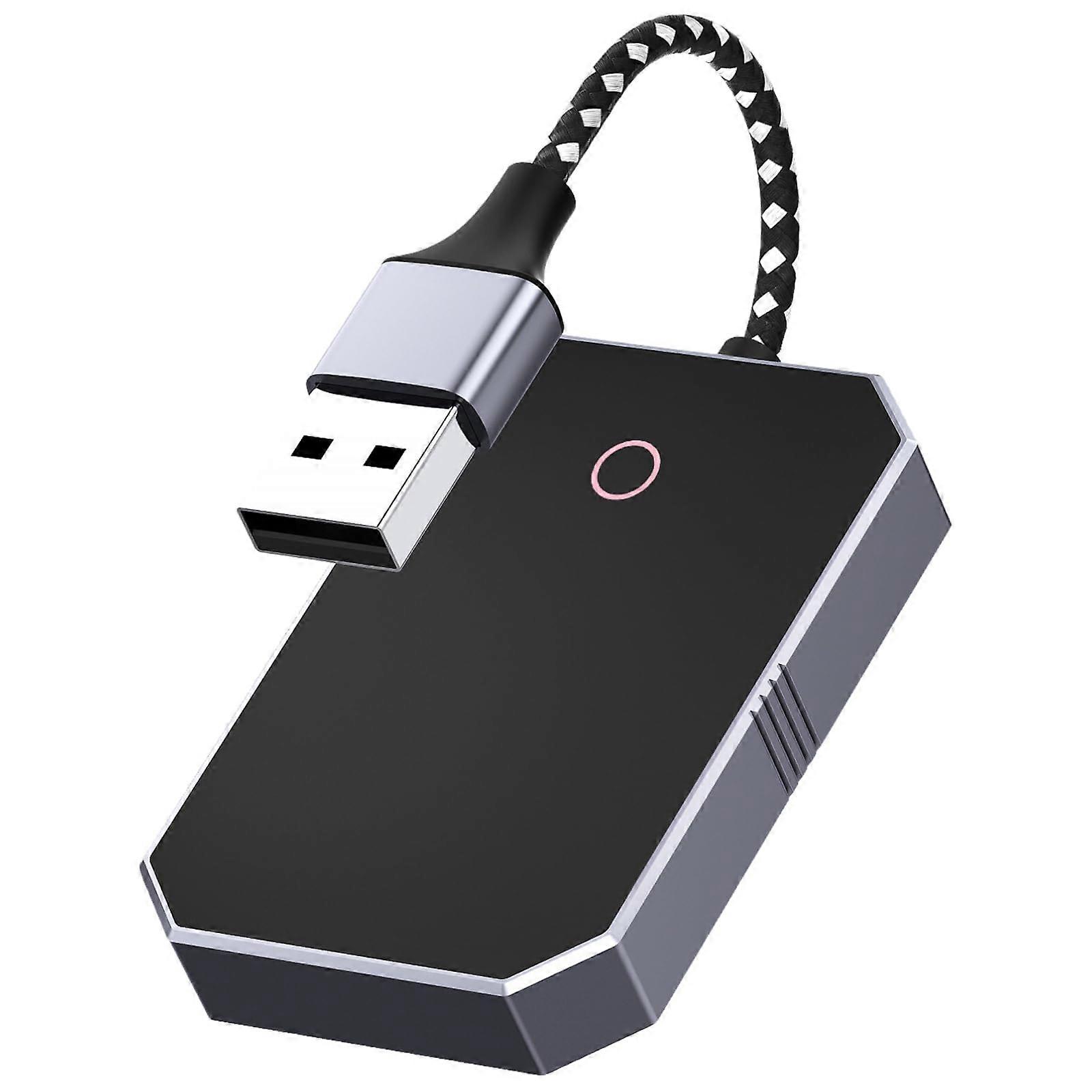 Wireless Car Adapter 2in1 with AirPlay, Fast USB or TypeC Connection for iPhone and Android Cars