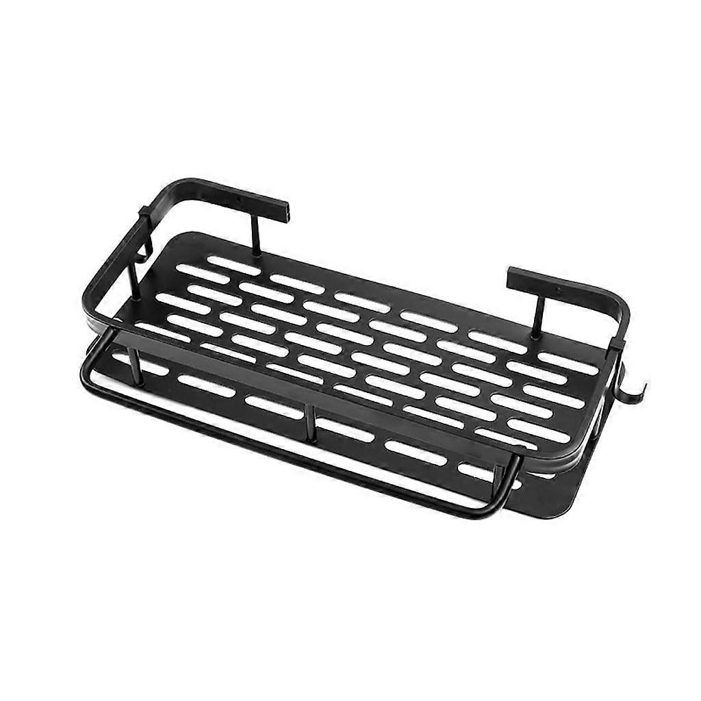 Kitchen Sink Storage Rack with Drain – Wall Mounted Dish, Rag and Spice Organizer for Home