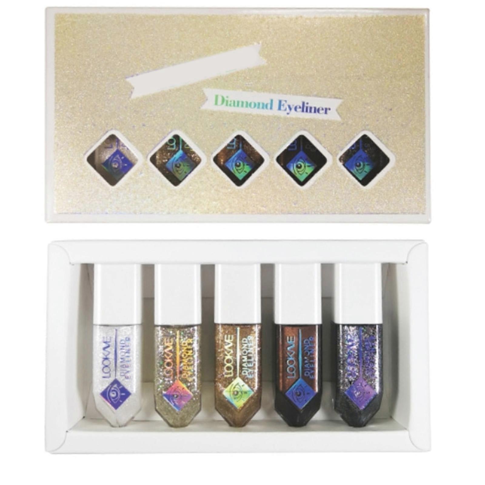 Highly Pigmented Glitter Eye Makeup Liner Shimmers Eyeliners Sweatproof Buildable Coverage Ideal For Sensitive Skin Type Multicolor