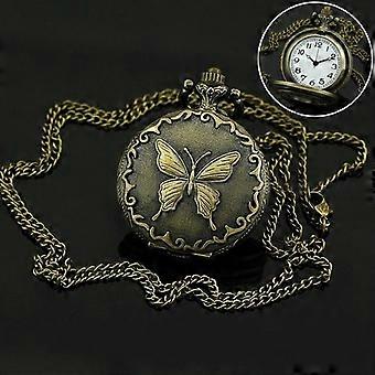 Zinc Alloy Chain Analog Quartz Pocket Watch