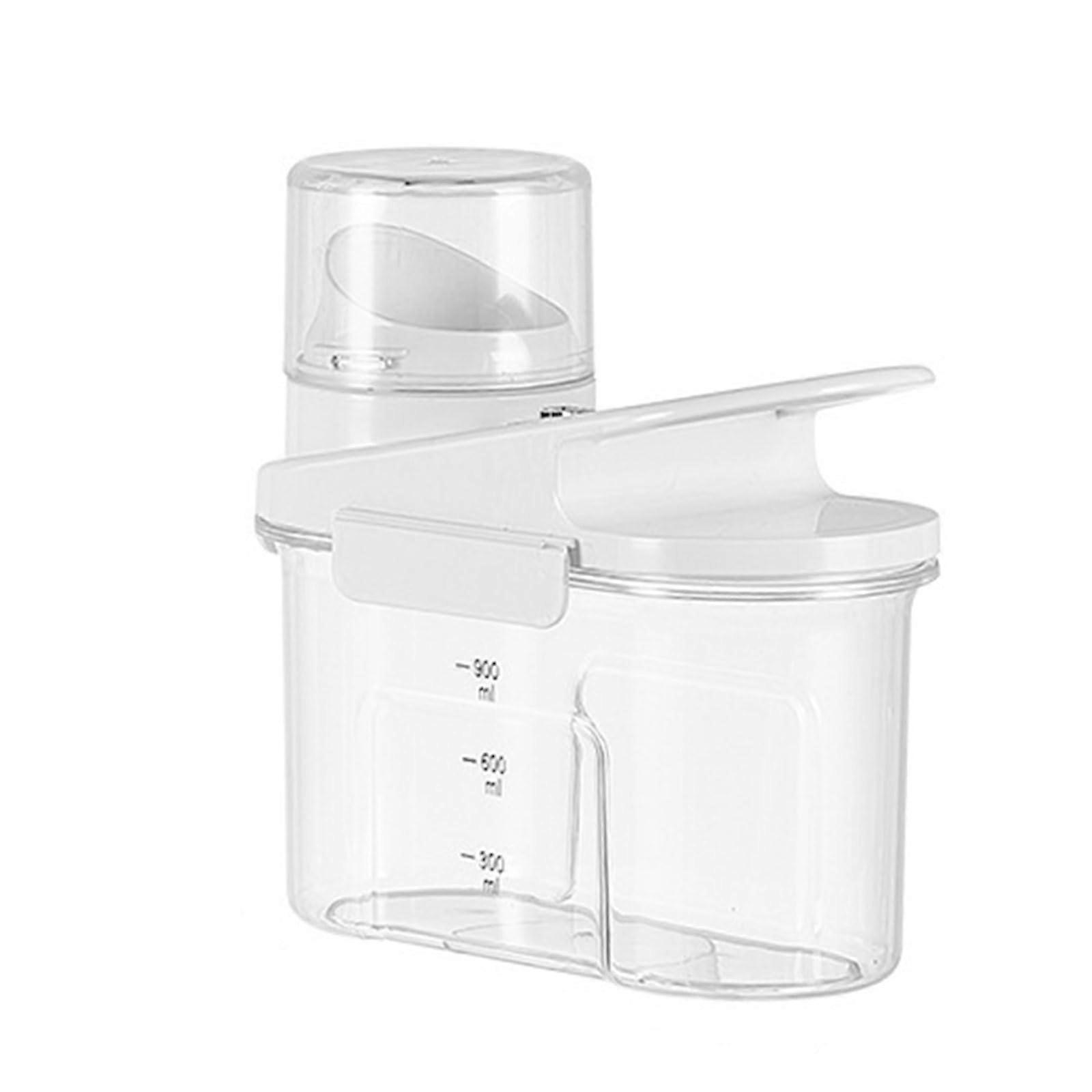 Transparent Rice and Cereal Storage Bin Kitchen Canister With  Handle Clear Plastic Cereal Dispenser Ref: 3071