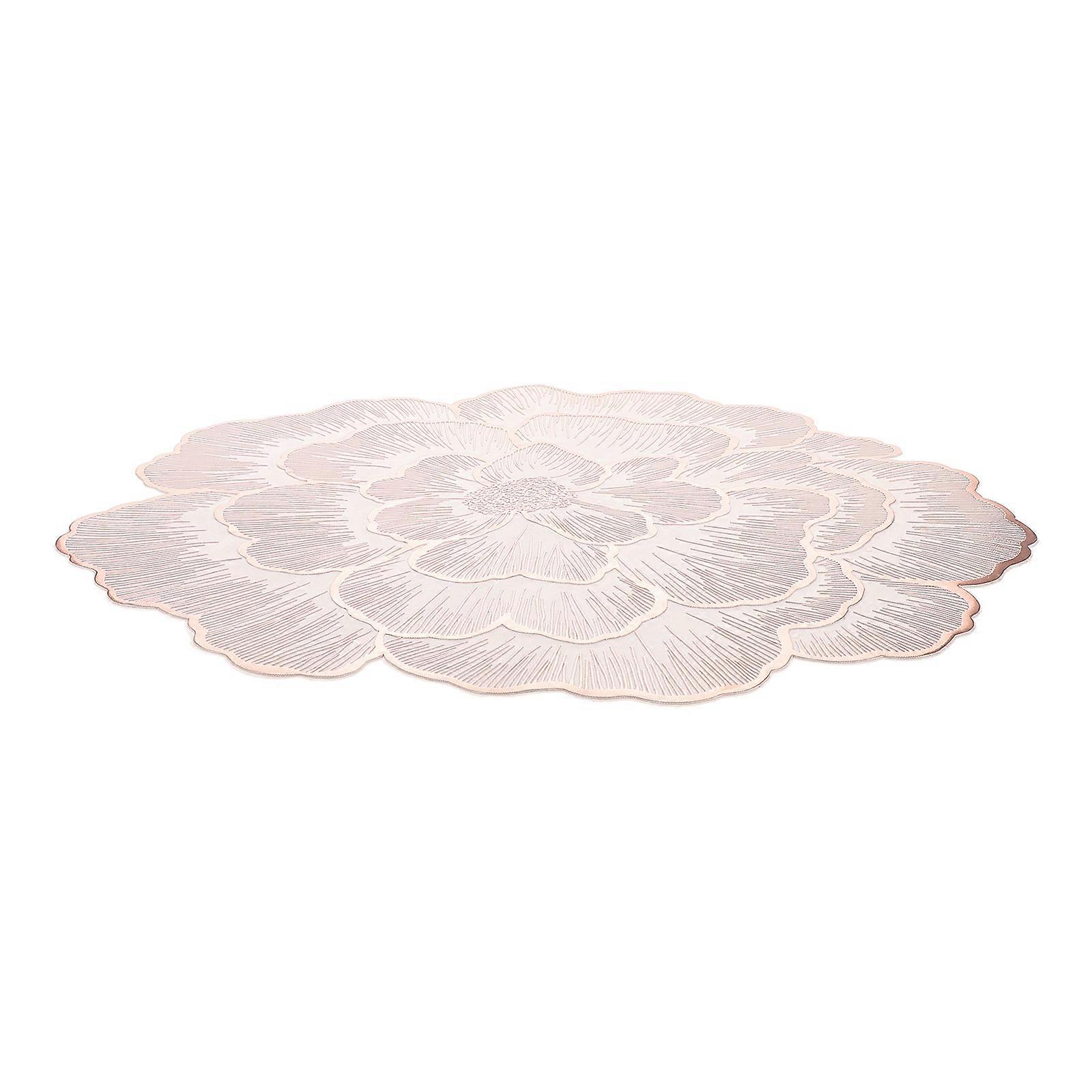 Peony Placemat Decorative Table Mat for Home Use Waterproof