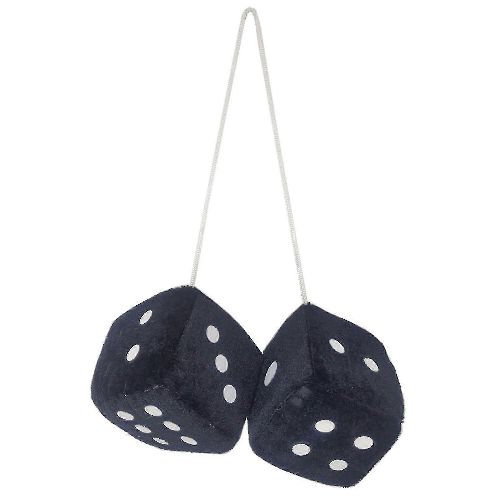 Plush Dices Hanging Ornament New Year Decoration Pendant Rearview Mirrors