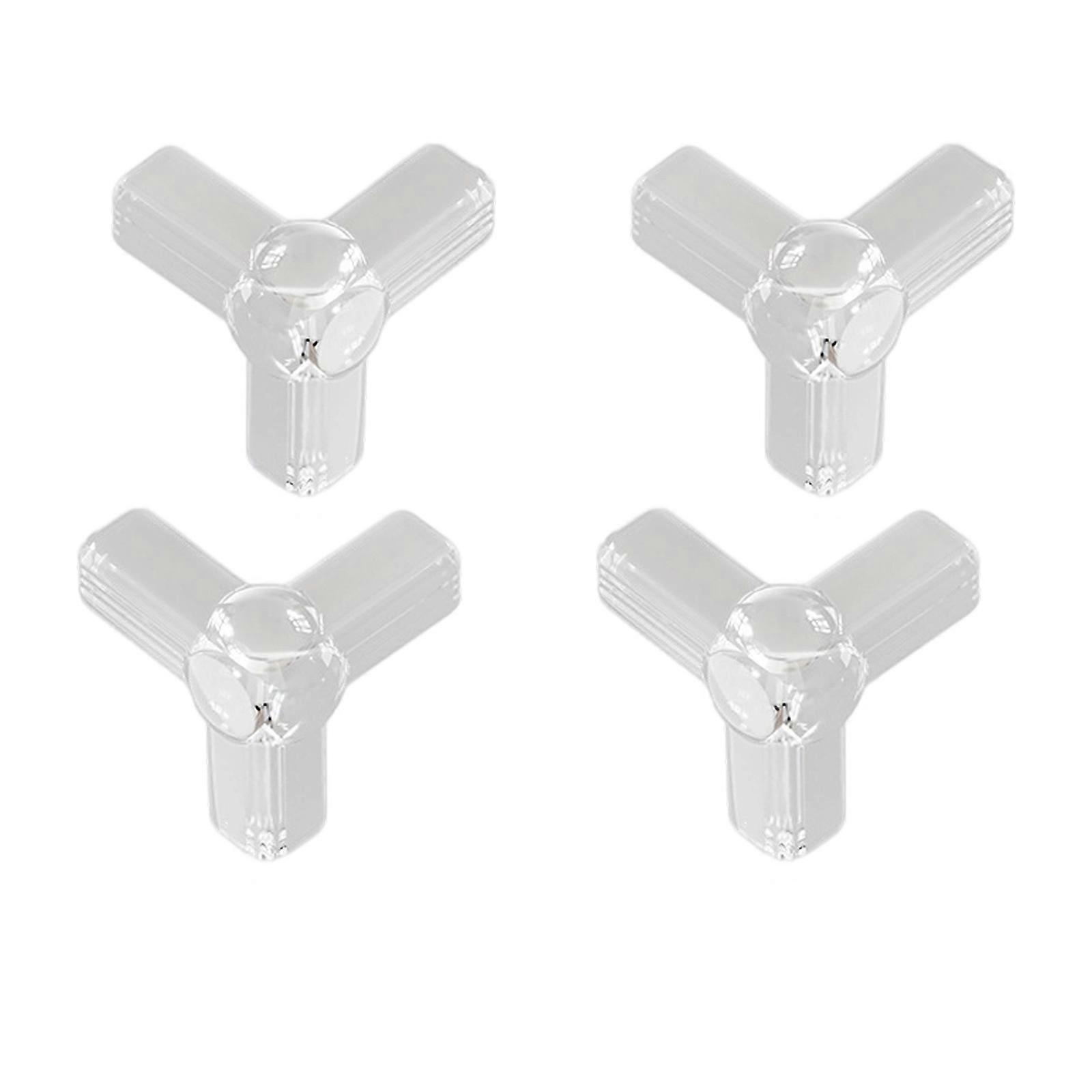 Set of 4pcs Clear Baby Proofing Edges Guards For Tables Cabinets Feature Shock Absorbing Structure Design Multicolor