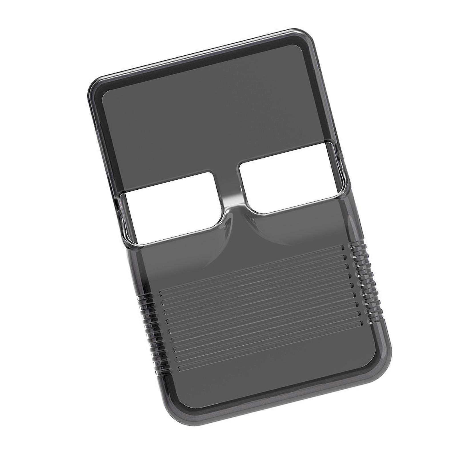 Transparent TPU Sleeve Scratch Resistant Guard Shockproof Enclosure for R36S Game Console for Travel & Easy Installation  Transparent black