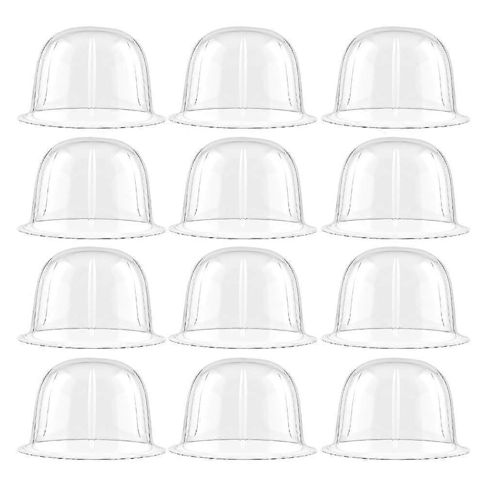 Baseball Cap Display Stand for Hat Shaper Insert 12Pcs Transparent Plastic