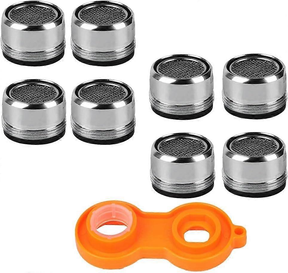 8-piece faucet aerator set with tool, faucet aerator