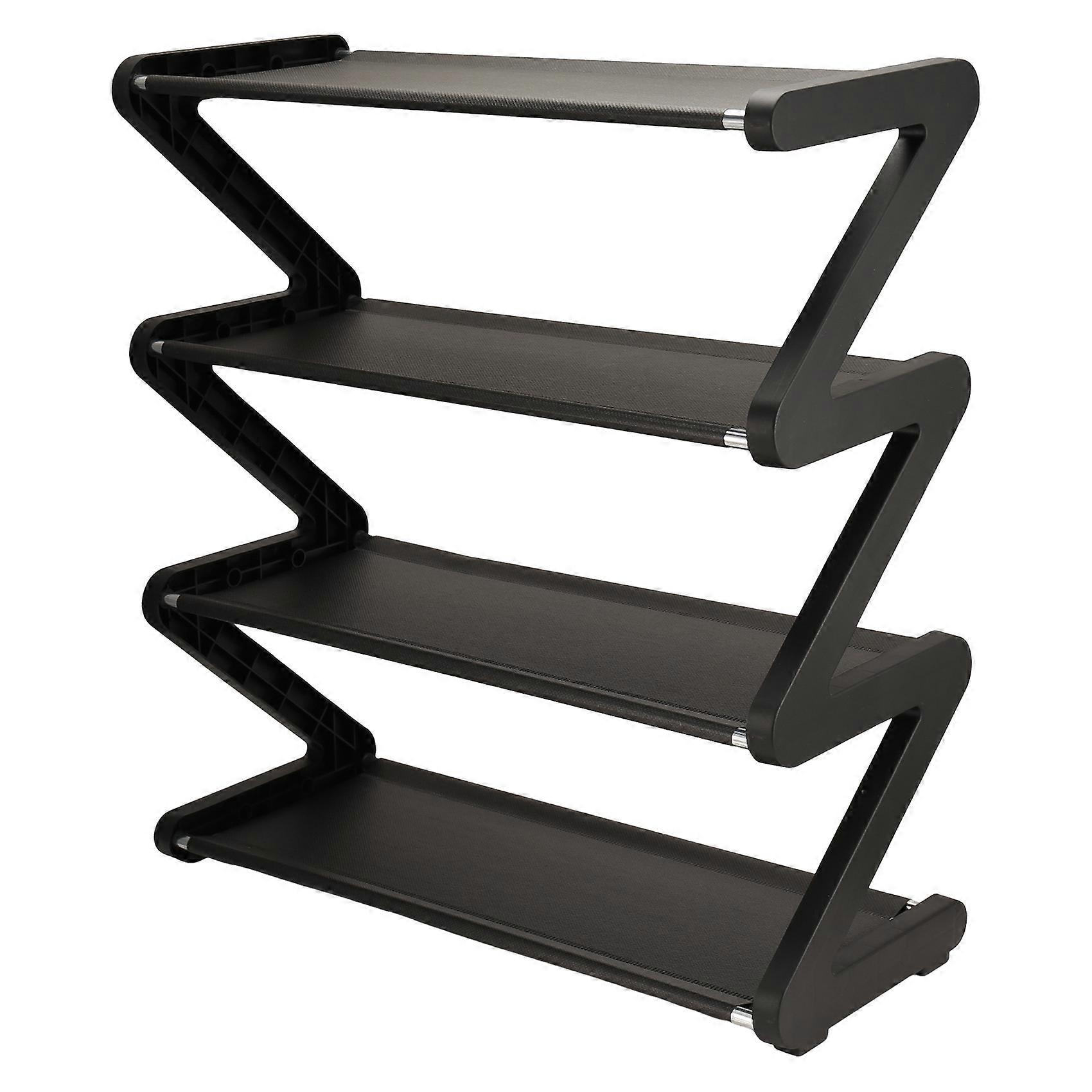 Simple Household Shoe Storage Artifact Z-Shaped Shoe Rack, Cute Shoe Rack Multi-Layer Assembly Shoe Rack A