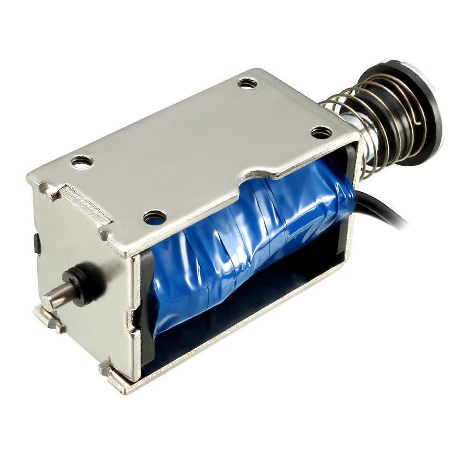 DC12V/24V 10mm Strokes Pull Push Type Open Frame Solenoid Electromagnet Pull Type Linear Motion Solenoid Electromagnet Multicolor