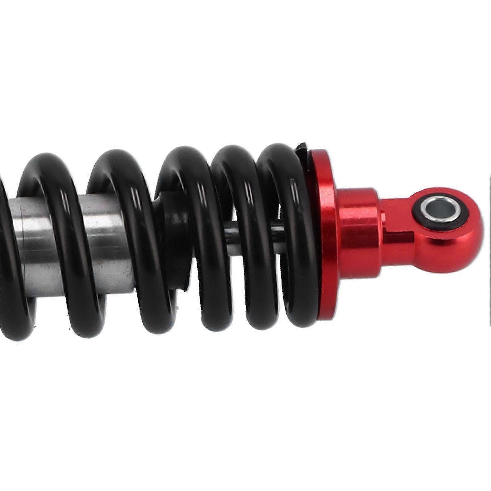 11.4インチバイク、ATV、ゴーカート用調整可能なダンピングショックアブソーバー - ブラック&レッド