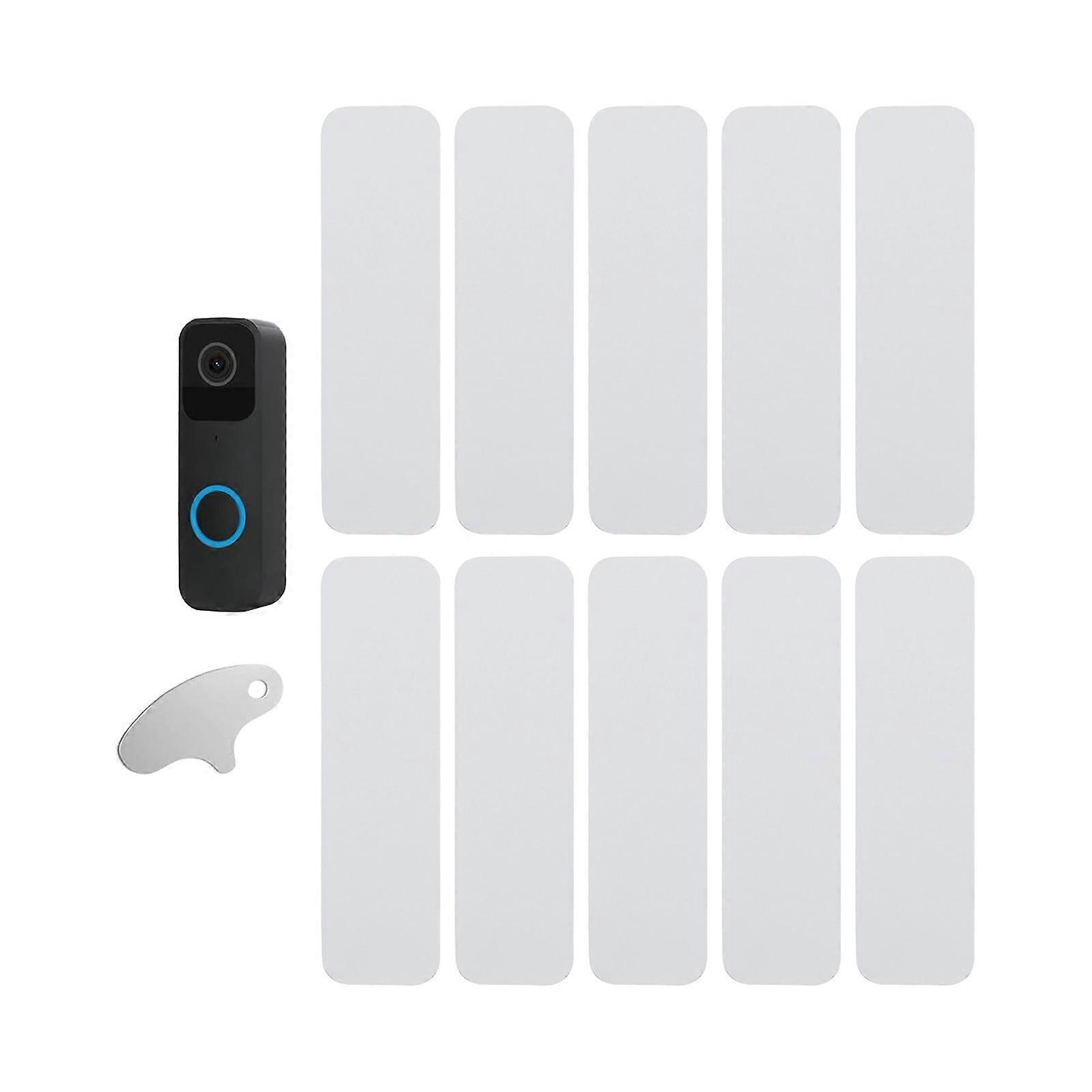 Pack of 10 Doorbells Stickers Adhesive Doorbells Mounting Pad for Easy installs Suitable for Multiple Video Doorbells Multicolor
