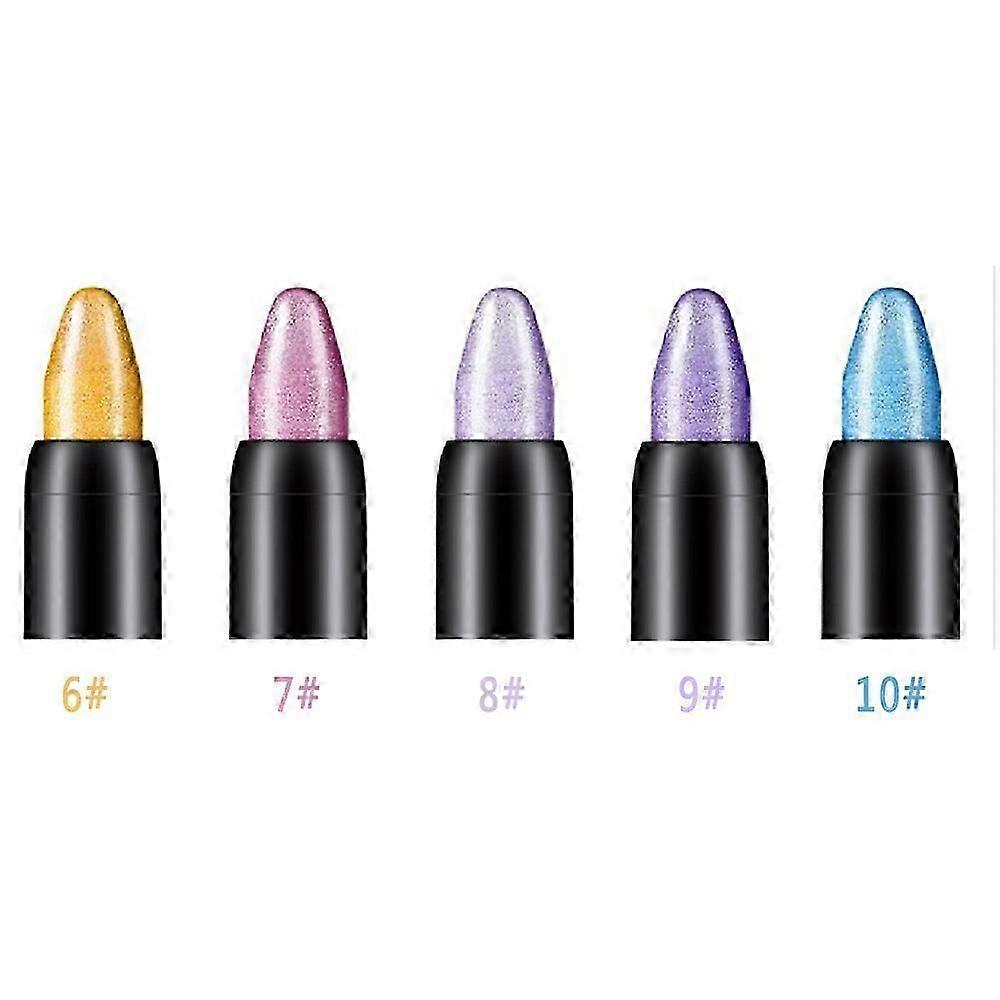 15 لونا وميض ظلال العيون عصا القلم دائم للماء ماكياج قلم رصاص جديد