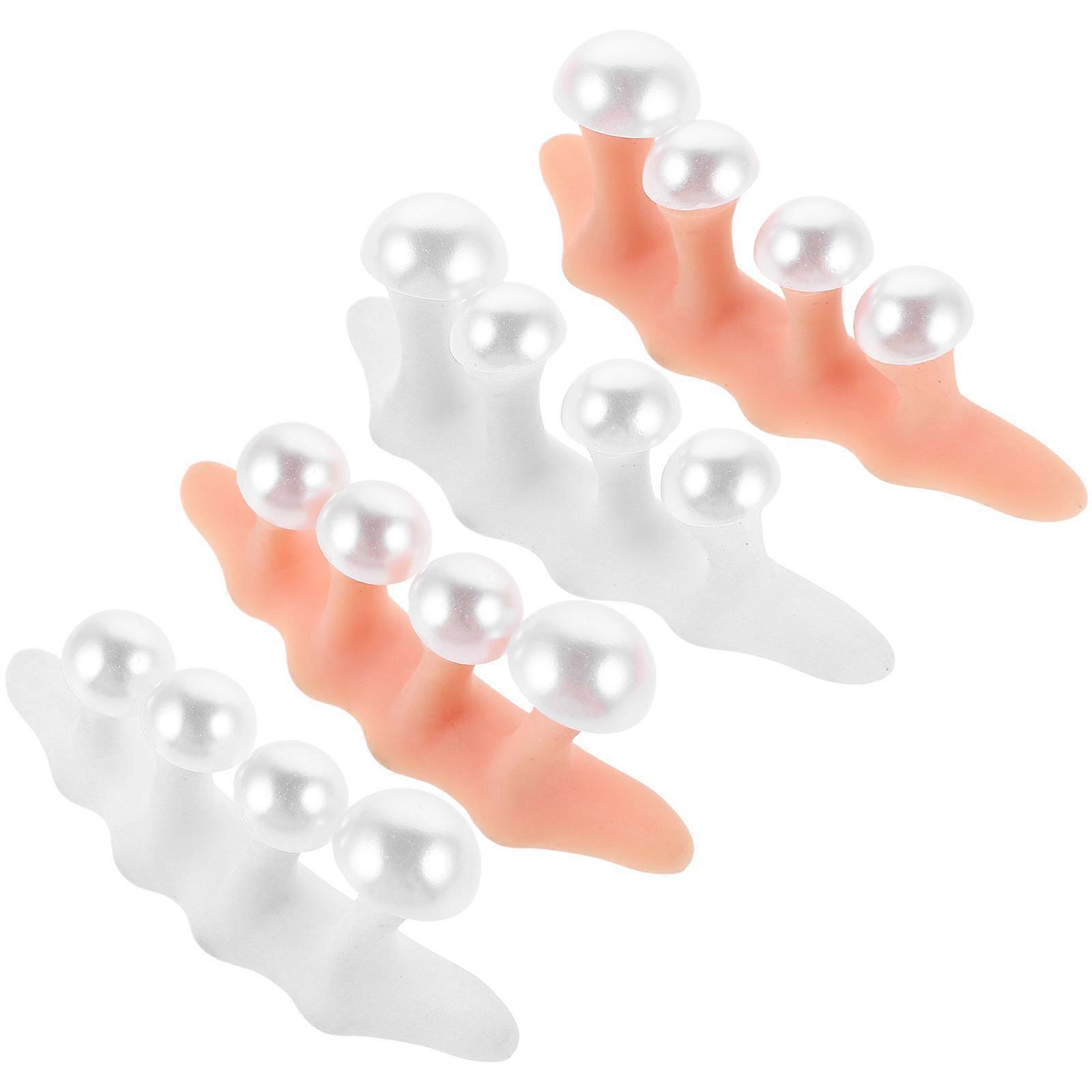 Toe Separator Silicone Toe Spreaders for Nail Art 2Sets Pedicure Tools