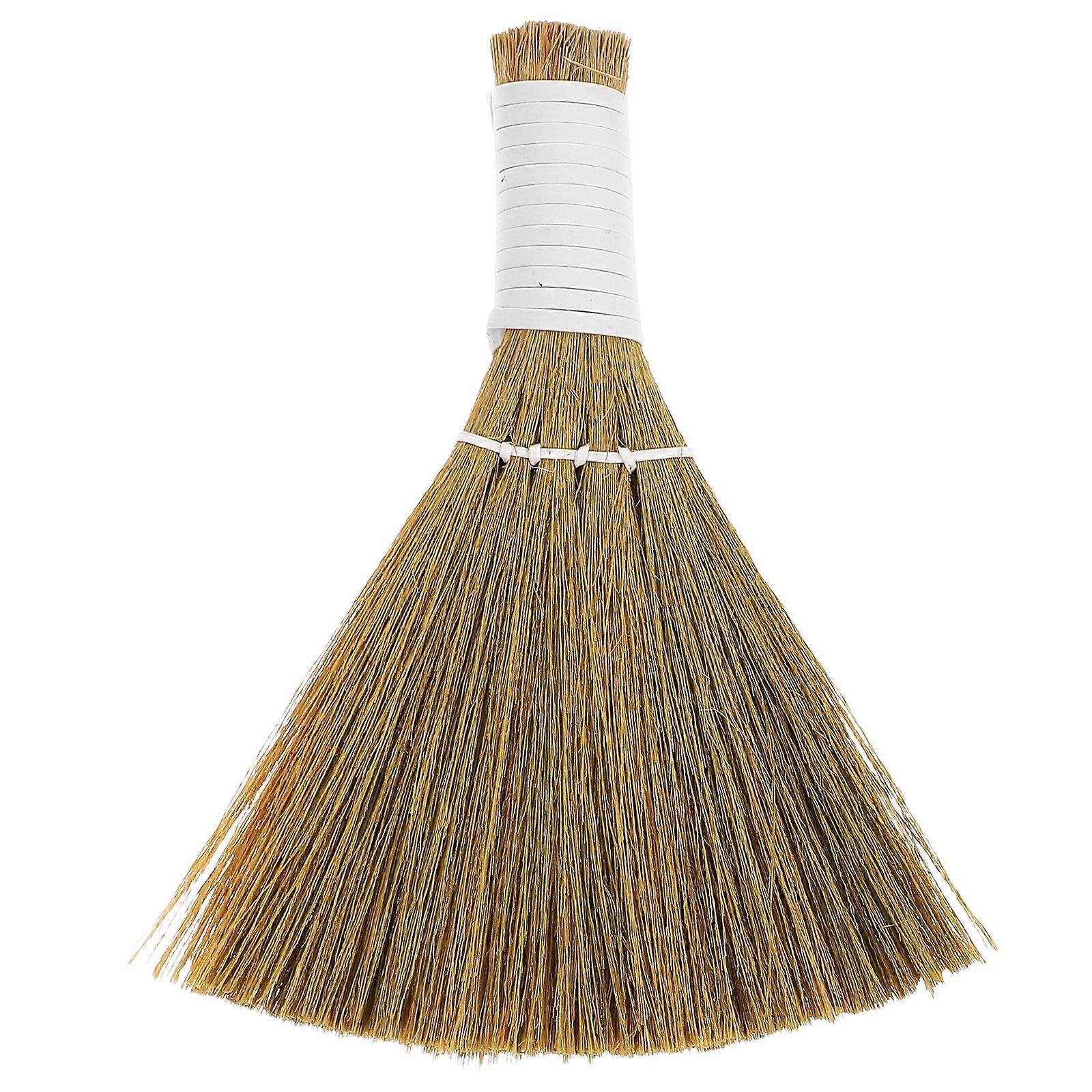 Portable Miscanthus Small Handheld Brush Mini Broom for Tabletop Use