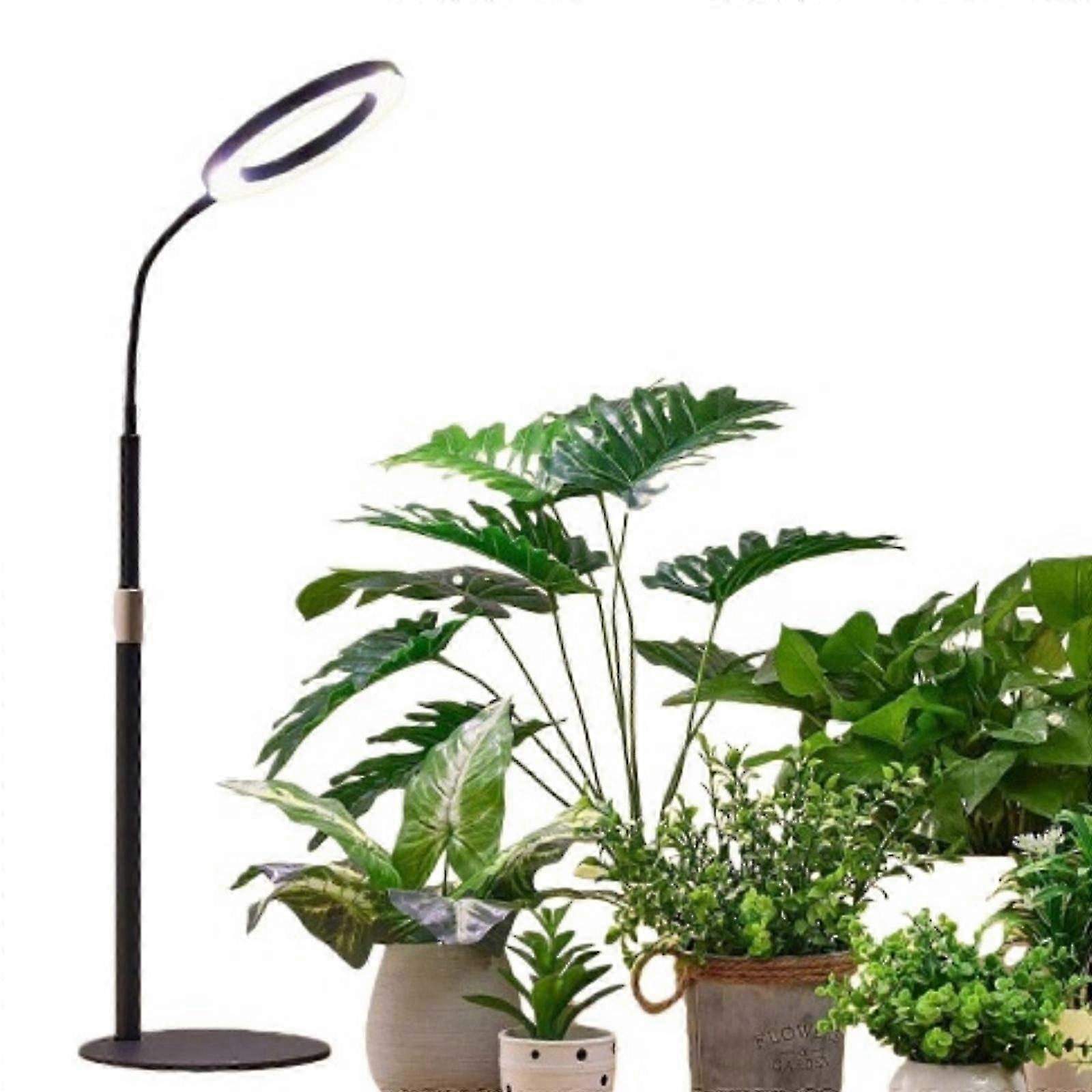 LED growth light, height adjustable from 23-67 inches, 3/9/12H cycle timing setting,change with 10 levels of brightness setting, suitable for large
