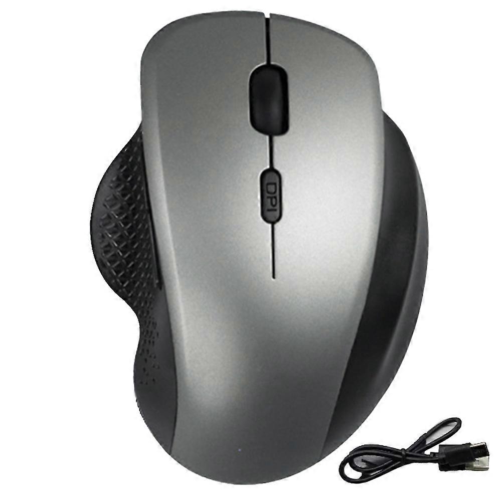 Wireless Mouse Bluetooth for Computer Laptop Dual Mode Ergonomic Rechargeable Mouse Grey