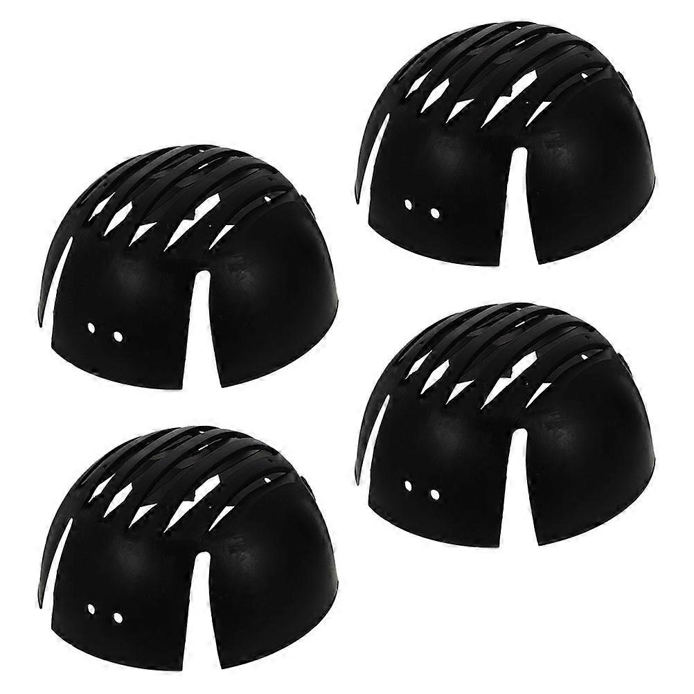 Baseball Bump Cap Insert for Head Protection 4Pcs Universal Black Plastic Insert