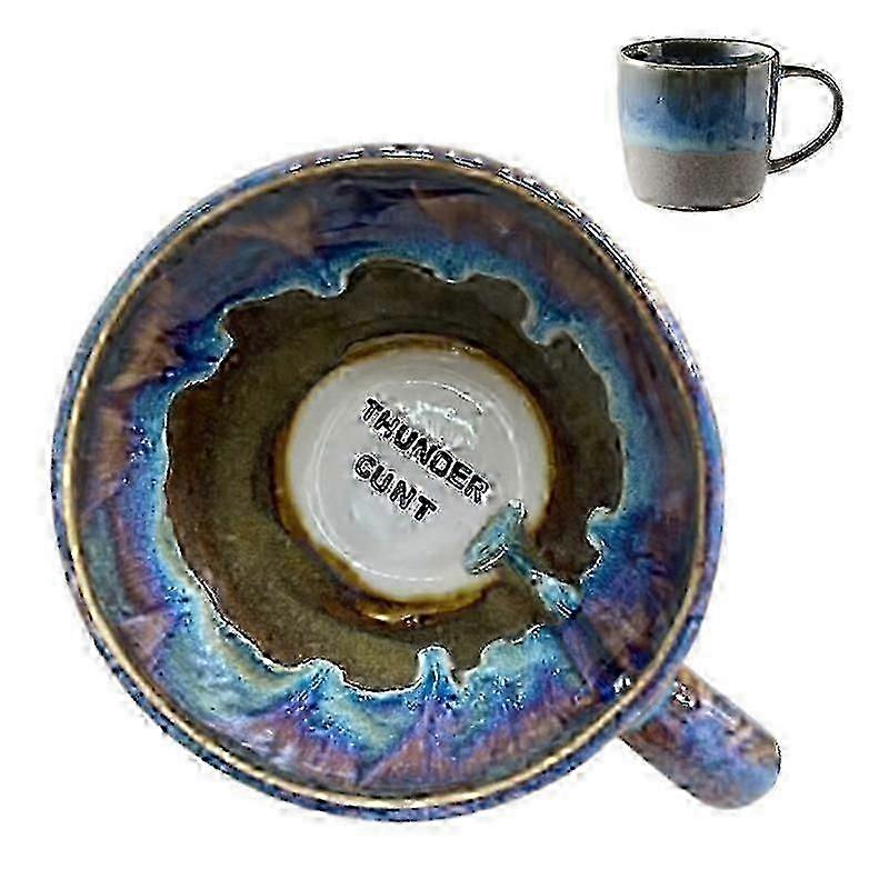 Morsomme overraskelsesord i keramisk krus: En unik håndlaget gave