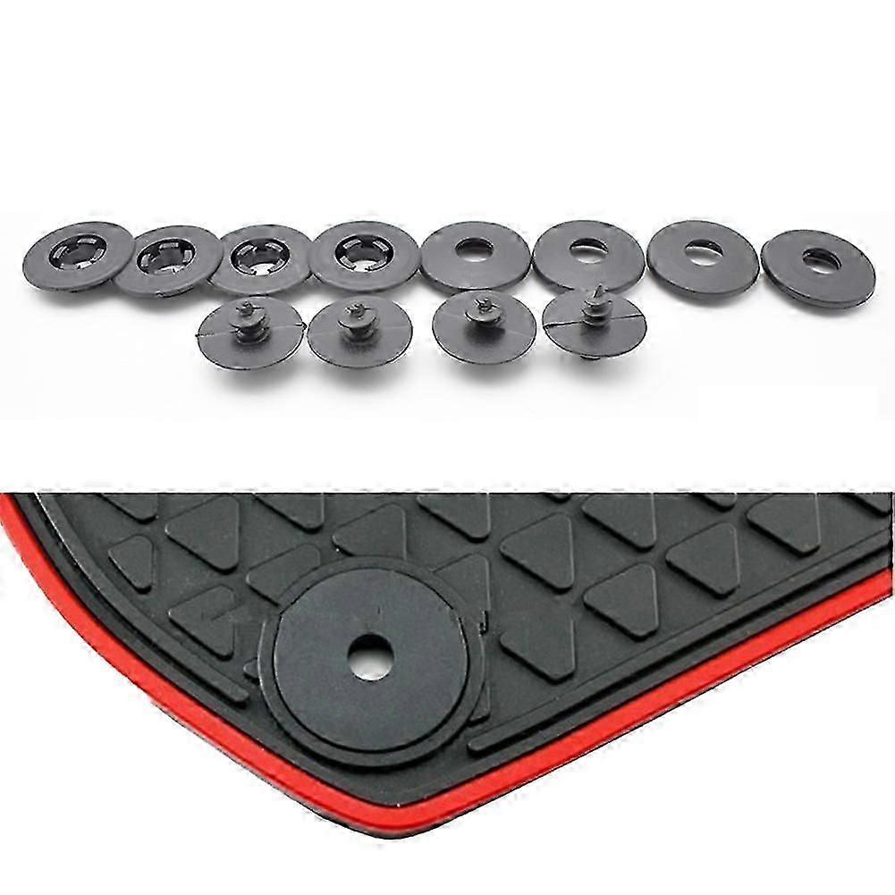 4pcs Car Fastener Universal Floor Mat Clips Buckles Carpet Fixed Clamp Rivet Auto Fastener Skid Resistant