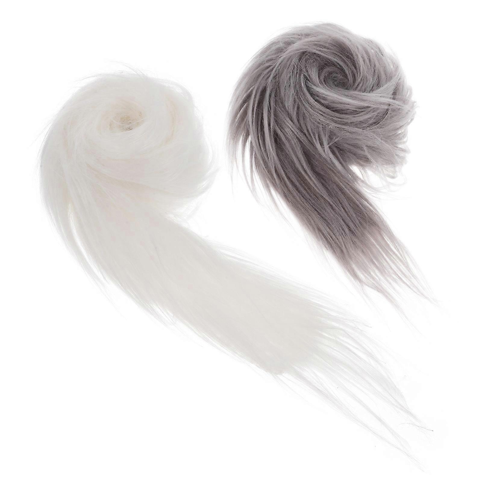 Assorted Color Artificial Beards for Crafting Soft Plush Strips 4Pcs