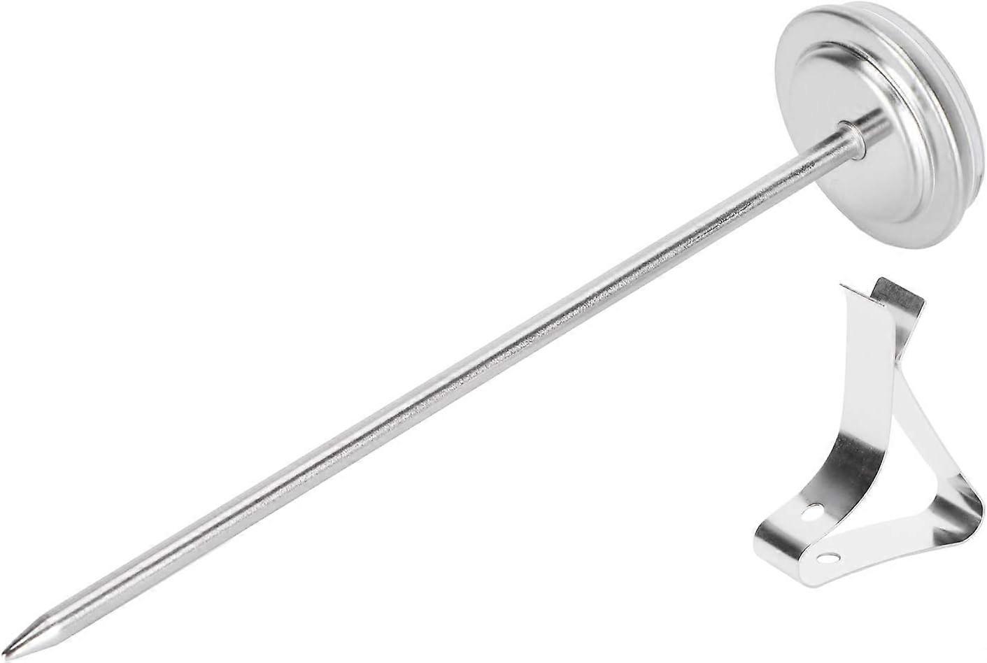 Stainless Steel Coffee Thermometer Milk Foaming Dial Pointer Thermometer with Hook Kitchen Tools