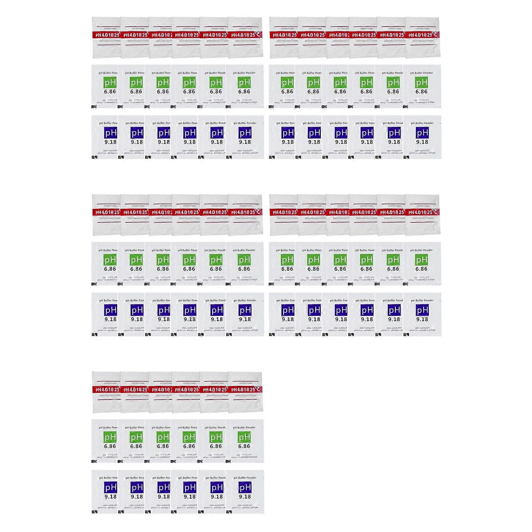 90 Pack PH Meter Buffer Solution Powder 6.86/4.00/9.18, PH Calibration Solution Packets for Precise PH Meter