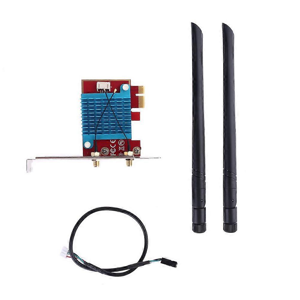 Red Computer PCIE WiFi Adapter for Network Card Conversion with Stable Transmission and Easy