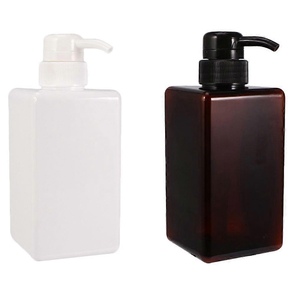 2pcs 450ml Emulsion Quartet Bottles for Liquid Laundry Sub Bottle Refillable