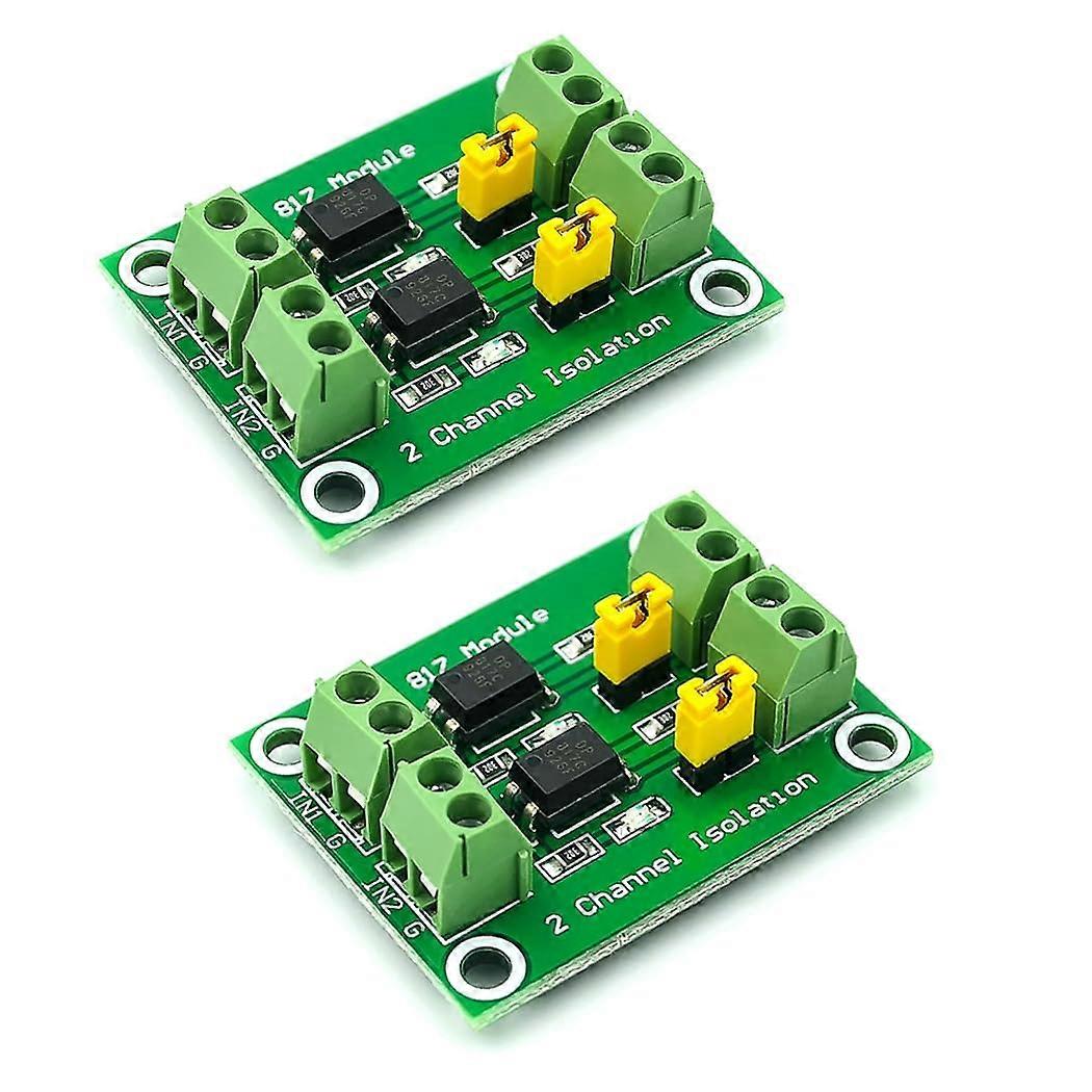 PC817 2Channel Optocoupler Voltage Isolation Module, 3.630V Input, Isolated, 2/4/8Channel Optional, Pack Of 2