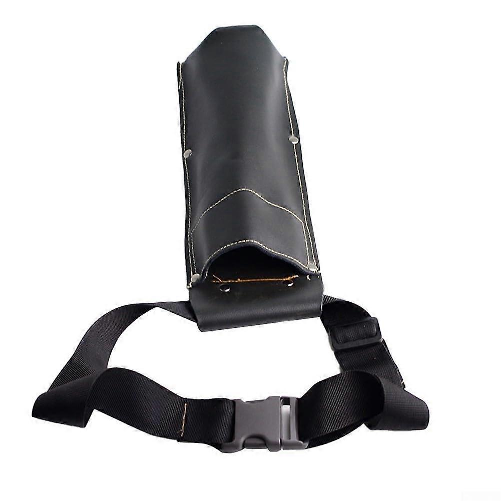 Welding Rod Holder Leather Electrode Pouch with HeatResistant Double Layer and Adjustable Belt