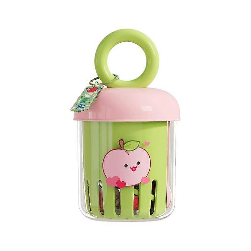 Fruit Storage Container with LeakProof Airtight Lid, DoubleLayer Salad and Yogurt Cup Mint Green