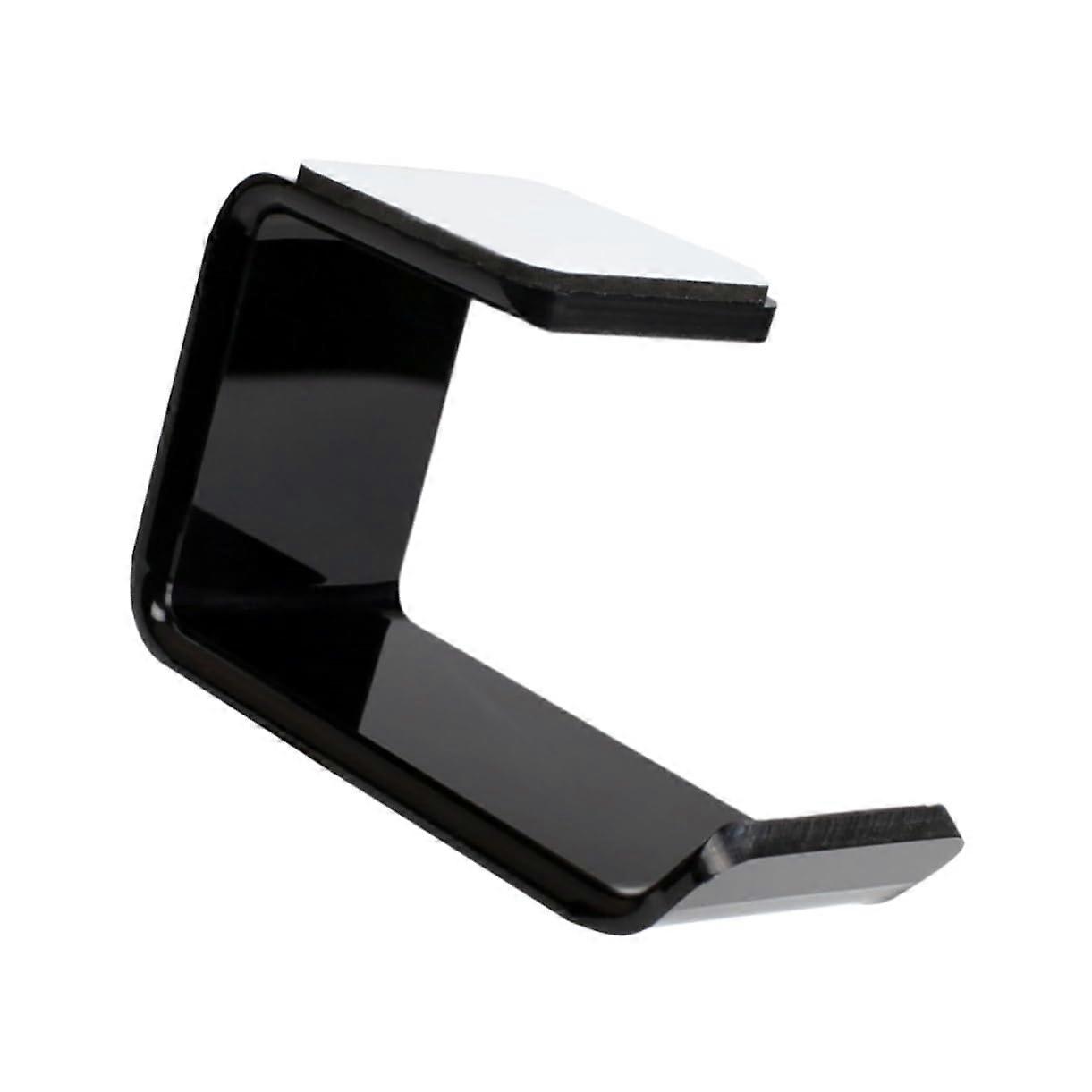 Headphone Hanger Wall Mount Hook Black Acrylic SpaceSaving Storage for Universal Headphone Fit